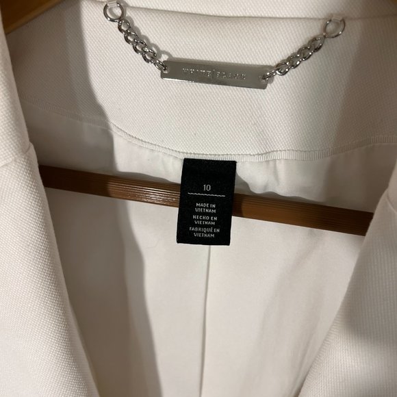 Elegant White Women's Blazer - Picture 4 of 6